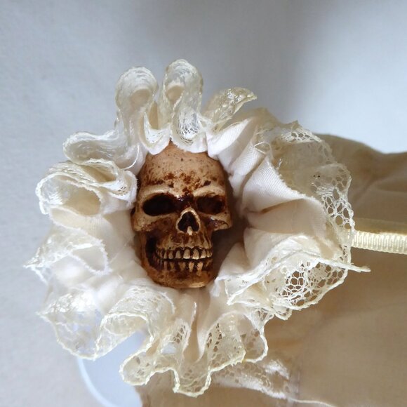 OOAK 17” SCARY POSSESSED HORROR UNDEAD DEMON DOLL SKULL IN PURSE PROP ODDITY - Picture 7 of 14